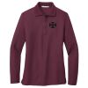 Ladies Silk Touch™ Long Sleeve Polo Thumbnail
