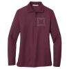 Ladies Silk Touch™ Long Sleeve Polo Thumbnail