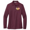 Ladies Silk Touch™ Long Sleeve Polo Thumbnail