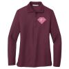 Ladies Silk Touch™ Long Sleeve Polo Thumbnail