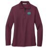 Ladies Silk Touch™ Long Sleeve Polo Thumbnail