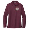 Ladies Silk Touch™ Long Sleeve Polo Thumbnail