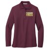 Ladies Silk Touch™ Long Sleeve Polo Thumbnail