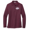 Ladies Silk Touch™ Long Sleeve Polo Thumbnail
