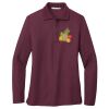 Ladies Silk Touch™ Long Sleeve Polo Thumbnail