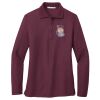 Ladies Silk Touch™ Long Sleeve Polo Thumbnail