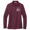 Ladies Silk Touch™ Long Sleeve Polo Thumbnail