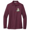 Ladies Silk Touch™ Long Sleeve Polo Thumbnail
