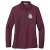 Ladies Silk Touch™ Long Sleeve Polo Thumbnail