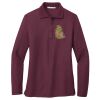 Ladies Silk Touch™ Long Sleeve Polo Thumbnail