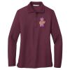 Ladies Silk Touch™ Long Sleeve Polo Thumbnail