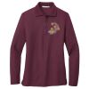 Ladies Silk Touch™ Long Sleeve Polo Thumbnail