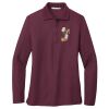 Ladies Silk Touch™ Long Sleeve Polo Thumbnail
