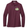 Ladies Silk Touch™ Long Sleeve Polo Thumbnail