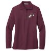 Ladies Silk Touch™ Long Sleeve Polo Thumbnail