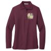 Ladies Silk Touch™ Long Sleeve Polo Thumbnail