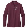 Ladies Silk Touch™ Long Sleeve Polo Thumbnail
