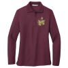 Ladies Silk Touch™ Long Sleeve Polo Thumbnail