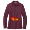 Ladies Silk Touch™ Long Sleeve Polo Thumbnail