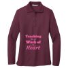 Ladies Silk Touch™ Long Sleeve Polo Thumbnail