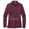 Ladies Silk Touch™ Long Sleeve Polo Thumbnail