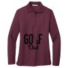 Ladies Silk Touch™ Long Sleeve Polo Thumbnail