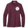 Ladies Silk Touch™ Long Sleeve Polo Thumbnail