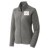 Women's Heather Microfleece Full Zip Jacket Thumbnail