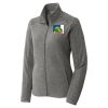 Women's Heather Microfleece Full Zip Jacket Thumbnail