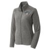 Women's Heather Microfleece Full Zip Jacket Thumbnail