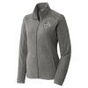 Women's Heather Microfleece Full Zip Jacket Thumbnail