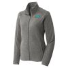 Women's Heather Microfleece Full Zip Jacket Thumbnail
