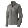 Women's Heather Microfleece Full Zip Jacket Thumbnail