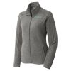 Women's Heather Microfleece Full Zip Jacket Thumbnail