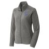 Women's Heather Microfleece Full Zip Jacket Thumbnail