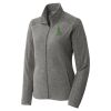 Women's Heather Microfleece Full Zip Jacket Thumbnail
