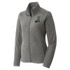 Women's Heather Microfleece Full Zip Jacket Thumbnail