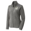 Women's Heather Microfleece Full Zip Jacket Thumbnail