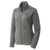 Women's Heather Microfleece Full Zip Jacket Thumbnail