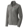 Women's Heather Microfleece Full Zip Jacket Thumbnail