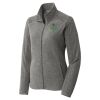 Women's Heather Microfleece Full Zip Jacket Thumbnail