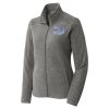 Women's Heather Microfleece Full Zip Jacket Thumbnail