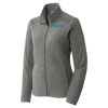 Women's Heather Microfleece Full Zip Jacket Thumbnail