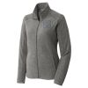 Women's Heather Microfleece Full Zip Jacket Thumbnail