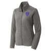 Women's Heather Microfleece Full Zip Jacket Thumbnail