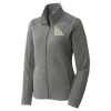 Women's Heather Microfleece Full Zip Jacket Thumbnail