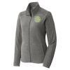 Women's Heather Microfleece Full Zip Jacket Thumbnail