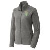 Women's Heather Microfleece Full Zip Jacket Thumbnail