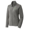 Women's Heather Microfleece Full Zip Jacket Thumbnail
