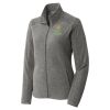 Women's Heather Microfleece Full Zip Jacket Thumbnail